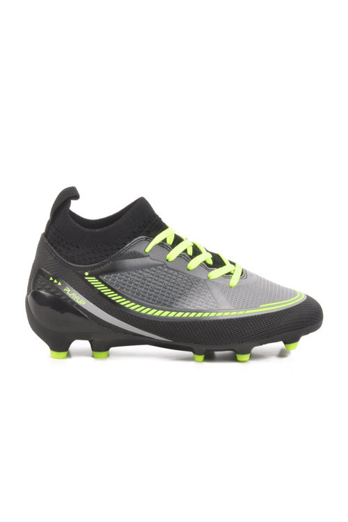 Siyah Çoraplı Bağcıklı Unisex Çocuk Futbol Ayakkabısı Krampon FK-251-141