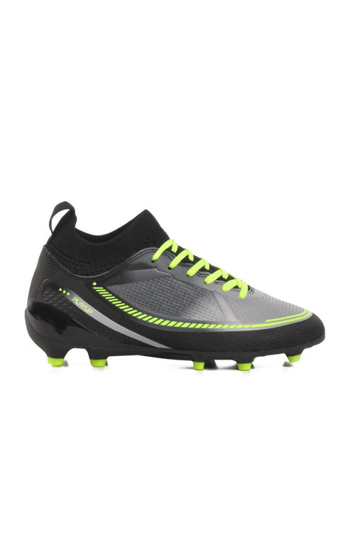 Siyah Çoraplı Bağcıklı Unisex Futbol Ayakkabısı Krampon GK-251-141
