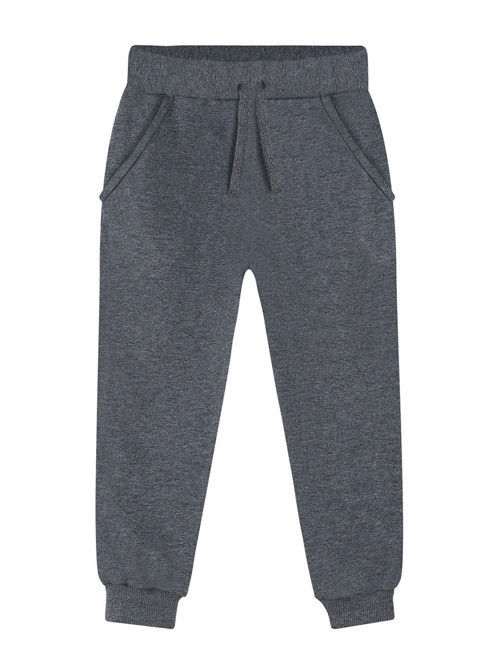 Unisex Kız Erkek Çocuk Antrasit Basic Eşofman Altı