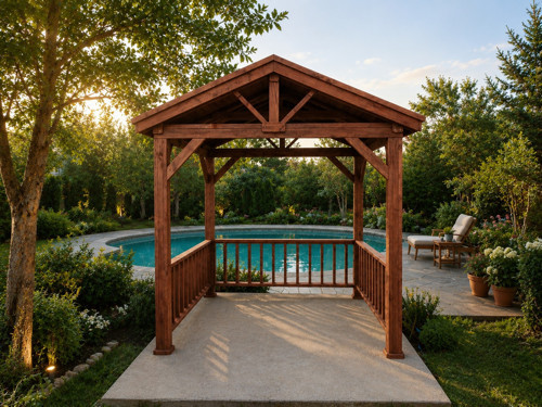 Kamelya Ahşap Çardak Pergola Bahçe Gölgelik S1