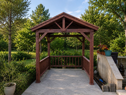 Ahşap Kamelya Çardak Pergola Bahçe S2