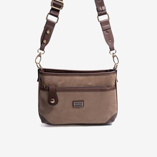 SP1160-M12 SILVER POLO Kadın Çapraz Çanta Vizon - Kahve