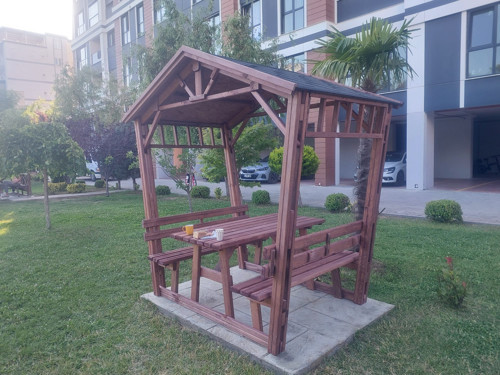 Ahşap Gölgelik Kamelya Pergola P5