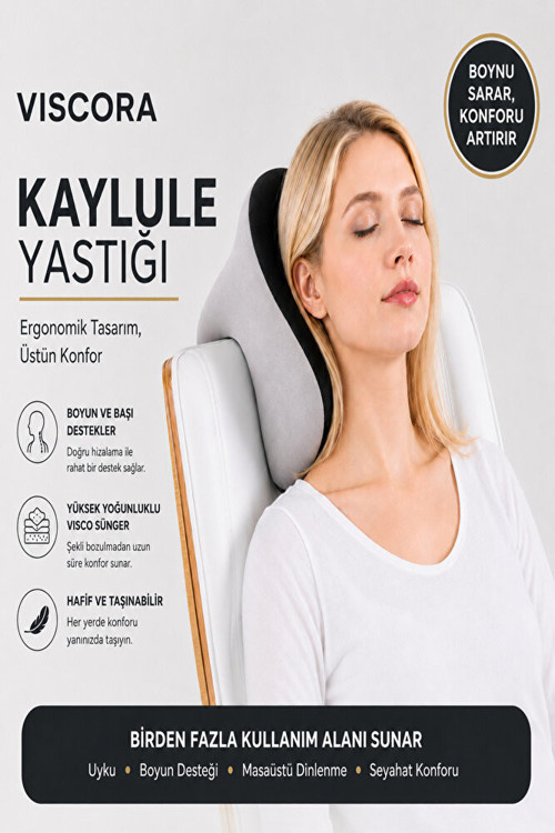 Kaylule Yastığı – Şekerleme ve Nap Yastığı, Boyun, Kol ve Yüz Destekli Ergonomik Dinlenme Yastığı