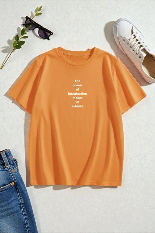Unisex Lacivert The Power Of Baskılı Oversize T-shirt
