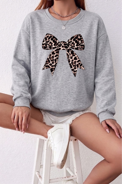 Unisex Baskılı Bisiklet Yaka Sweatshirt