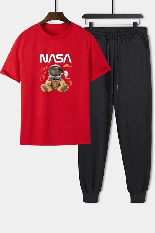 Unisex Nasabear Baskılı 2'li Eşofman Takımı