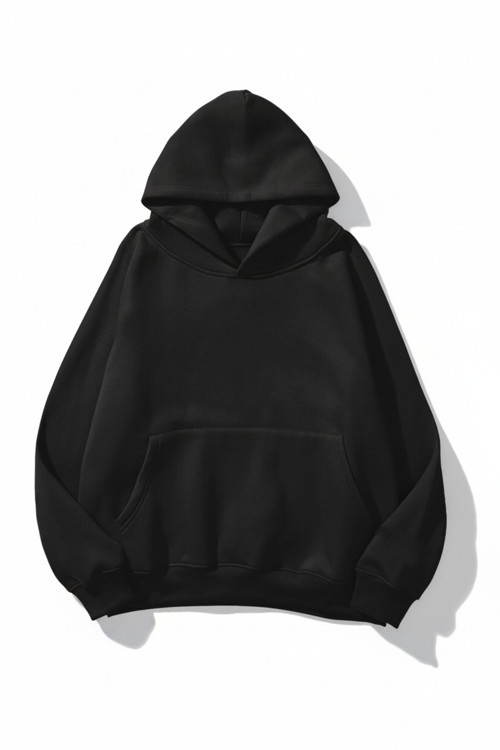 Unisex Yumuşak Dokulu Düz 3 İplik Oversize Sweatshirt – Sade ve Modern Görünüm