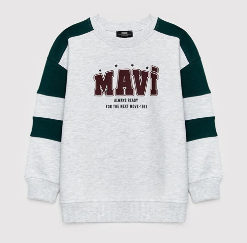 Mavi M6S10186-88467 Mavi Logo Baskılı Çocuk Sweatshirt