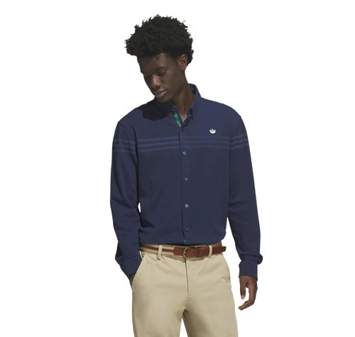 KR5430-E adidas S Ls Button Up Erkek T-Shirt Lacivert