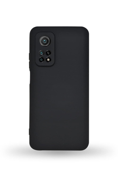 Y İletişim Xiaomi Mİ 10T ile Uyumlu Kapak Kamera Korumalı Içi Kadife Lansman Silikon Kılıf - Siyah