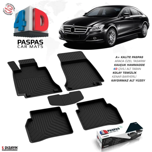 Mercedes CLS C218 4D Havuzlu Paspas 2010-2018 A+Kalite