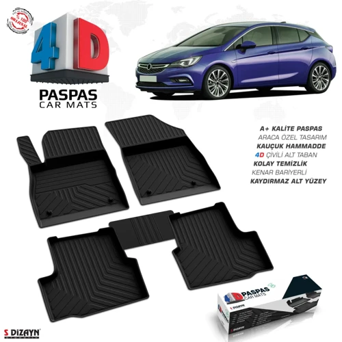 Opel Astra K 4D Havuzlu Paspas 2015-2022 A+Kalite
