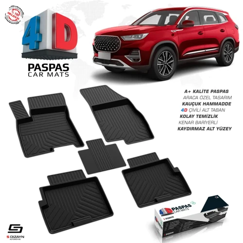 Chery Tiggo 8 Pro 4D Havuzlu Paspas 2022-2025 A+Kalite