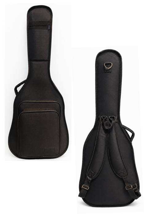 PRO GİGBAG KALIN KLASİK GİTAR KILIFI-ÇANTASI - SİYAH 1900 DENYE LÜX KUMAŞ - %100 SU GEÇİRMEZ