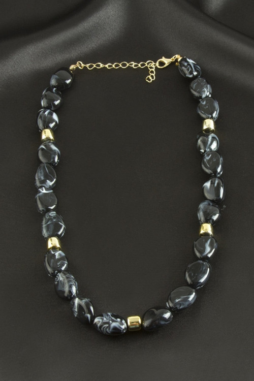 Zr Model Oval Plastik Kolye