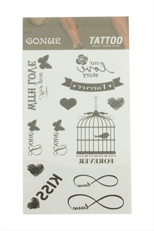 Kafes Tattoo Dövme Sticker