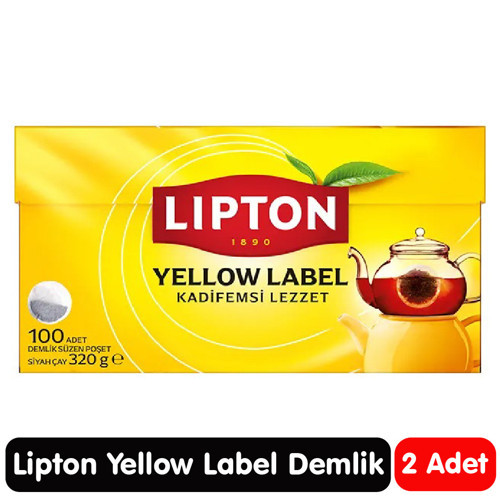 Yellow Label Demlik Poşet Çay 100 Adet 2 Paket