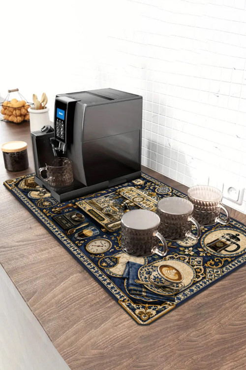 Barista Kahve Barı Matı 40x90cm Espresso Makinesi Çaycı Altlığı Gece Espresso