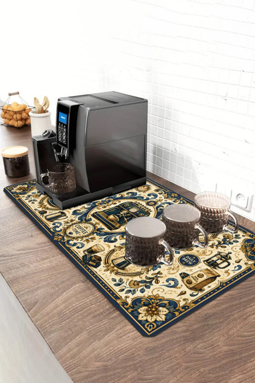 Barista Kahve Barı Matı 40x90cm Espresso Makinesi Çaycı Altlığı Saray Kahvesi