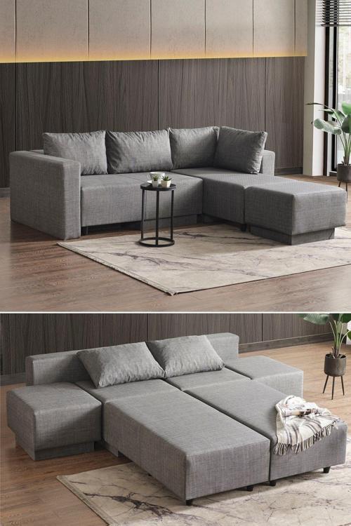 Corner Poly-Large Köşe Takımı-Kanepesi-Yatağı-Tv Ve Dinlenmesi 5 Farklı Model Tek Ürün