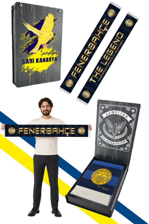 UNISEX FENERBAHÇE THE LEGEND ŞAL UV KUTU HEDİYELİ