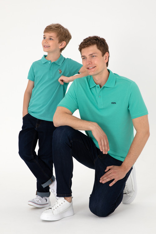 Erkek Polo Yaka Mint Basic Tişört 50306007-VR090