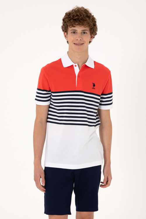 Erkek Regular Fit Polo Yaka Kırmızı Tişört 50300063-VR213