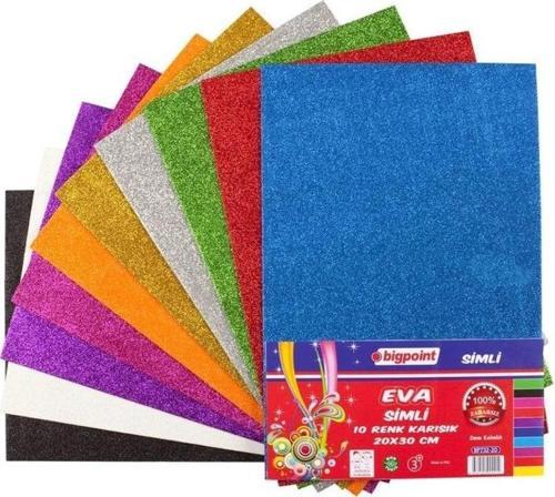 Simli Eva 20x30cm Karışık 10 Renk