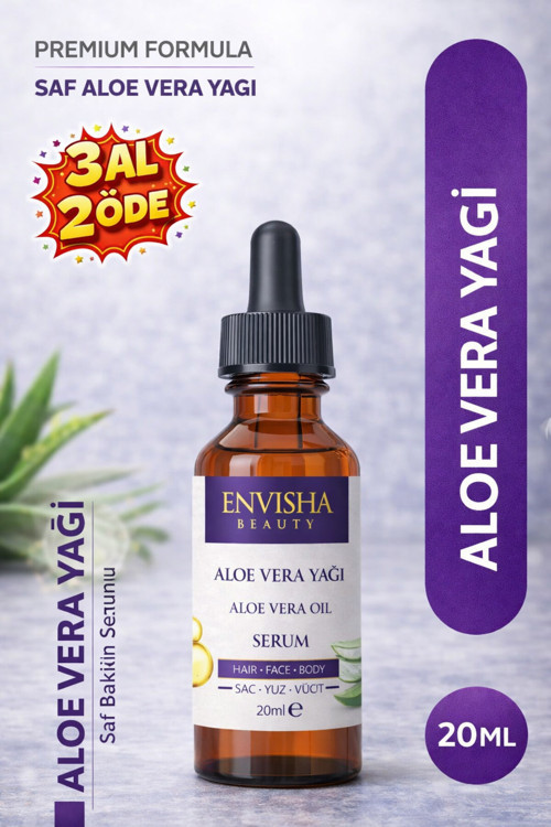 Aloevera Yağı %100 Doğal Bitkisel Yağ Aloe Vera Oil 20 ML