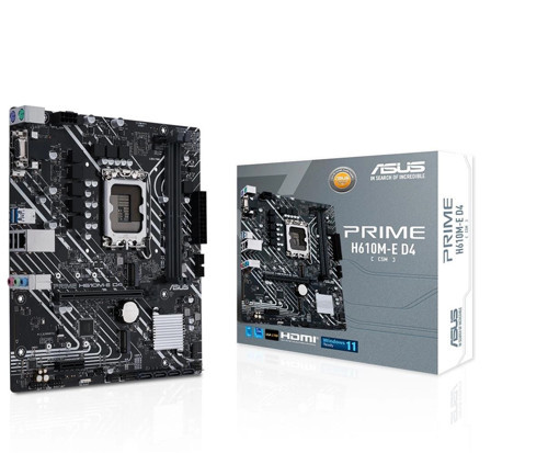 Prime H610M-E D4-CSM 3200MHz DDR4 Soket 1700 M.2 HDMI DP mATX Anakart (KDO)