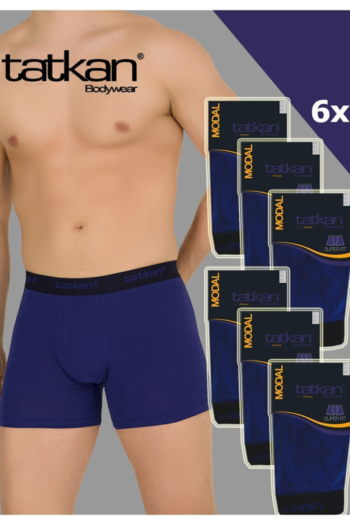 Tatkan - 6'lı - Penye Modal Erkek Boxershort