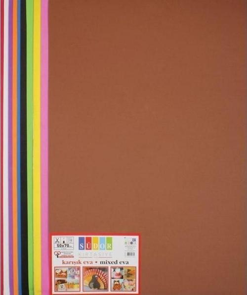 Eva 50x70 cm 10 Renk Karışık