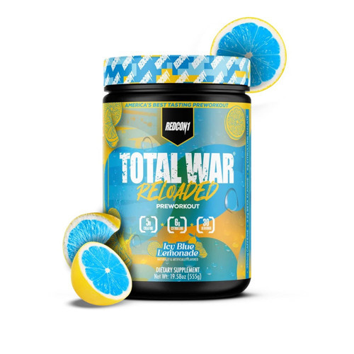 TOTAL WAR Reloaded Preworkout Icy Blue Lemon 555 g