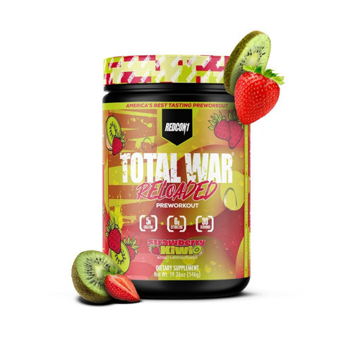TOTAL WAR Reloaded Preworkout Strawberry kiwi 555 g