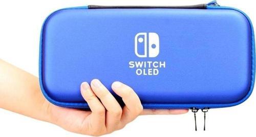 Nintendo Switch Oyun Konsolu Uyumlu Taşıma Çantası Kılıf Mavi