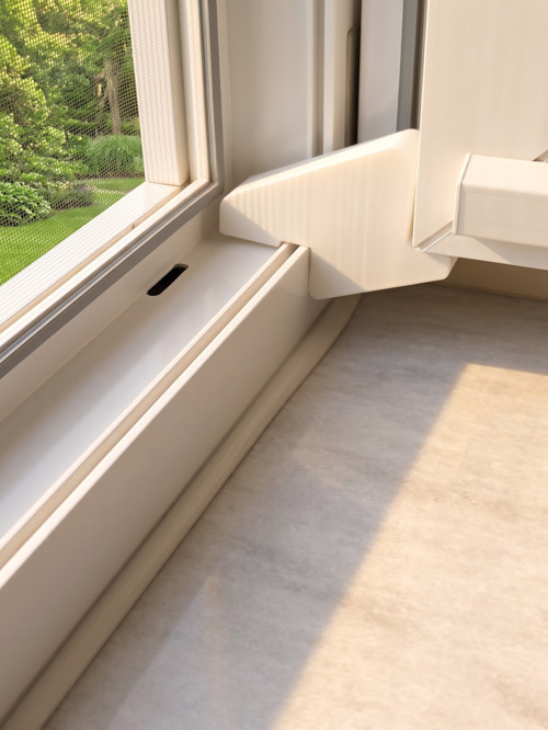 Beyaz PVC Pencere ve Kapı Sabitleyici ekstra dayanıklı Stoper - Rüzgar Önleyici Cam Tutucu
