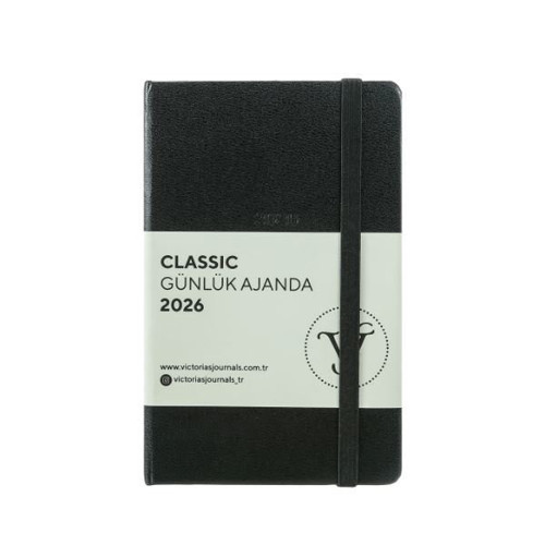Vıctorıa'S Journals Classic - Günlük Ajanda 9 X 14 Cm. - Ivory - Siyah