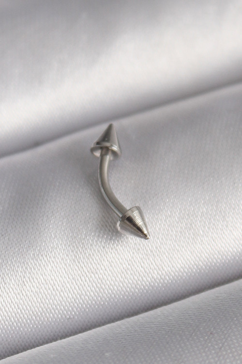 316L Çelik Gümüş Renk Çivi Model Piercing - Lisinya