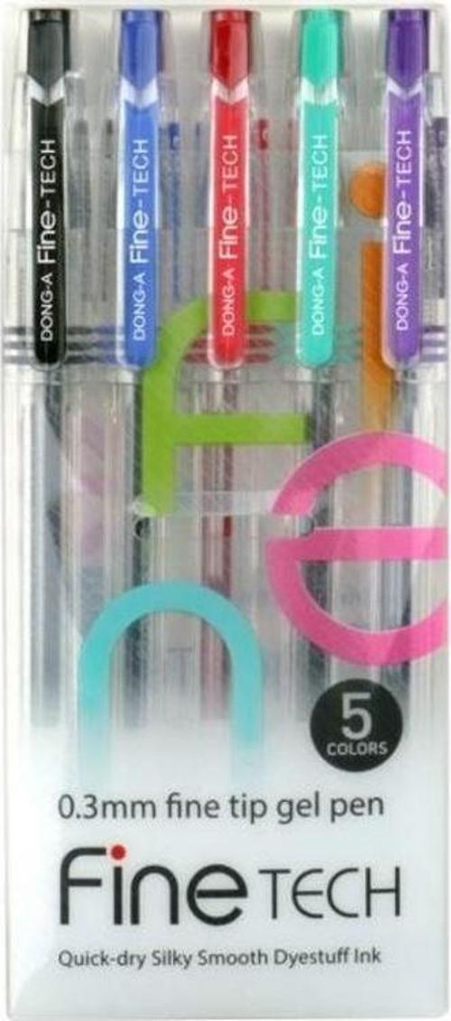 Fine-Tech 0.3 mm. İğne Uçlu Kalem 5 Renk Set