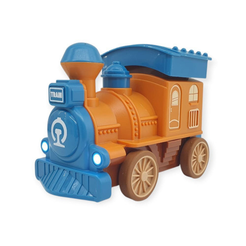 Oyuncak Tren Işıklı Sesli Bas Gitsin 14cm - MAVİ - 8068A (Lisinya)