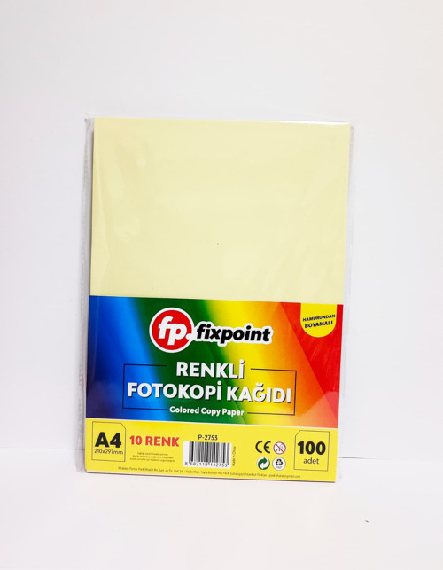 Fotokopi Kağıdı Renkli 100 Adet
