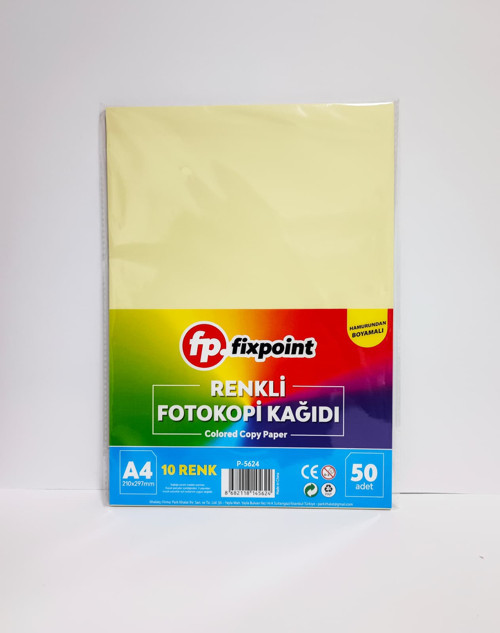 Fotokopi Kağıdı Renkli 50 Adet