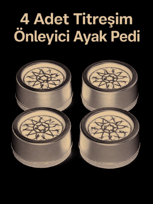 4'lü Set Çamaşır Makinesi Titreşim Önleyici Ped - Lisinya
