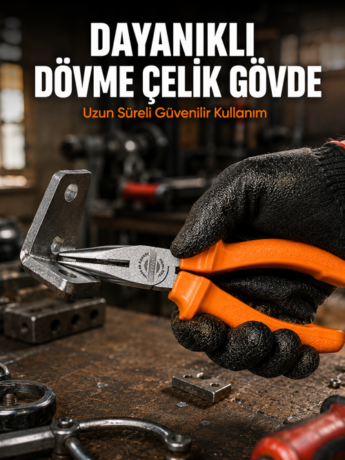 Uzun Çene Tasarımlı Dövme Çelik Kargaburun Hassas Kavrama Performansı - Lisinya