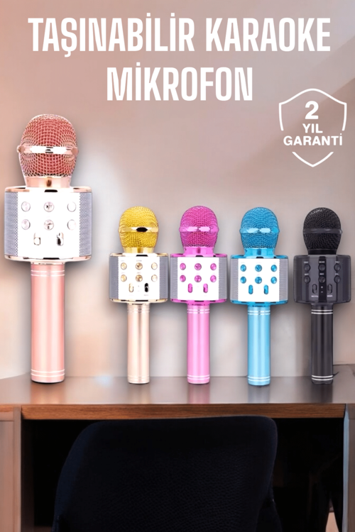Taşınabilir Bluetooth Karaoke Mikrofon: Hafıza Kart Girişli, Etkileyici Performans - Lisinya