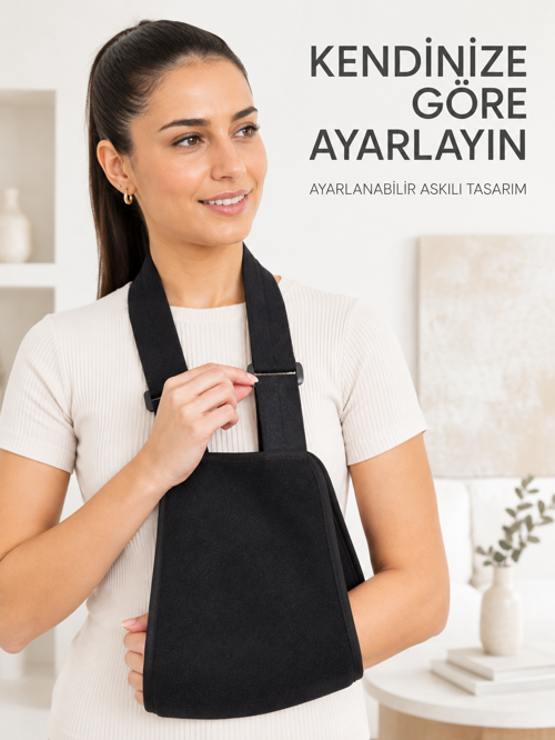 Ortopedik Kol Destek Askısı Ayarlanabilir Askılı Günlük Kullanım - Lisinya