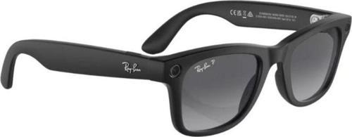 Meta Wayfarer Akıllı Gözlük Mat Siyah Polarize Grafit