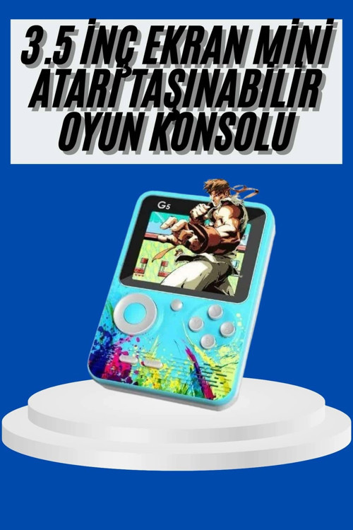 Çocuklara Özel 4K HD Retro Oyun Konsol El Atari Taşınabilir 500 Oyunlu