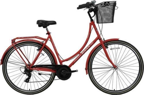 PARADISE S KADIN ŞEHİR BİSİKLETİ 56CM V 28 JANT 7 VİTES KIRMIZI GRİ